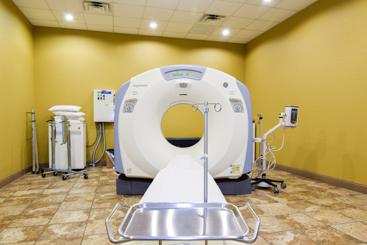 The CT room at Advanced Imaging in Orange City, FL